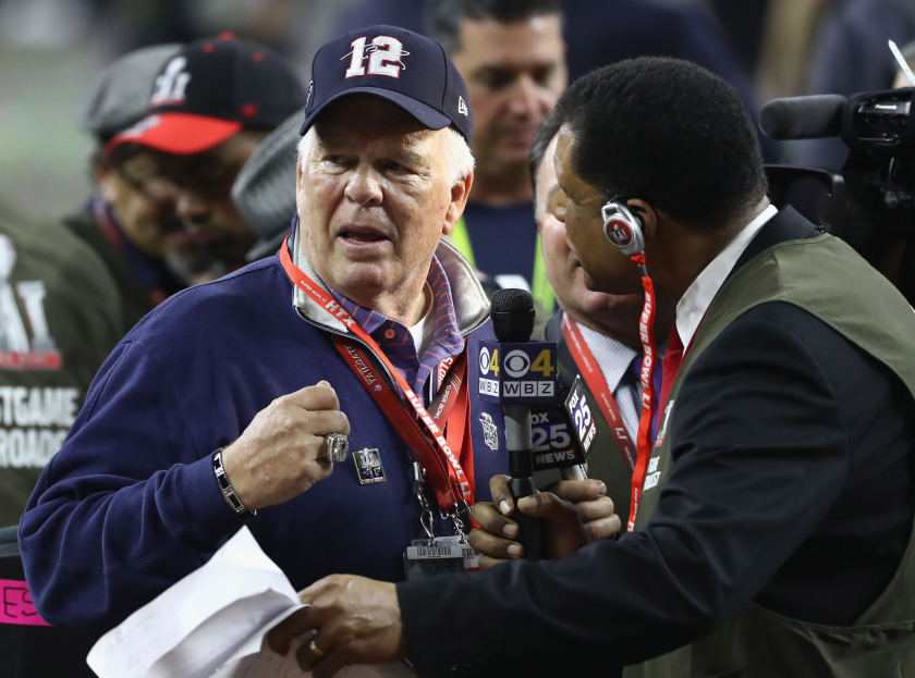 Tom Brady Sr. looks on during Super Bowl LI in 2017.