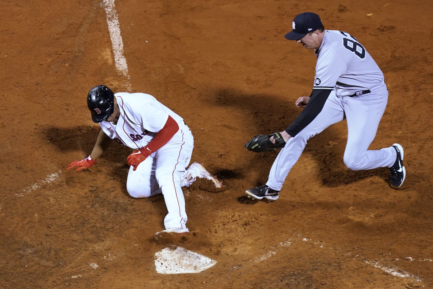 Verdugo, Red Sox beat Marlins in rain-shortened game