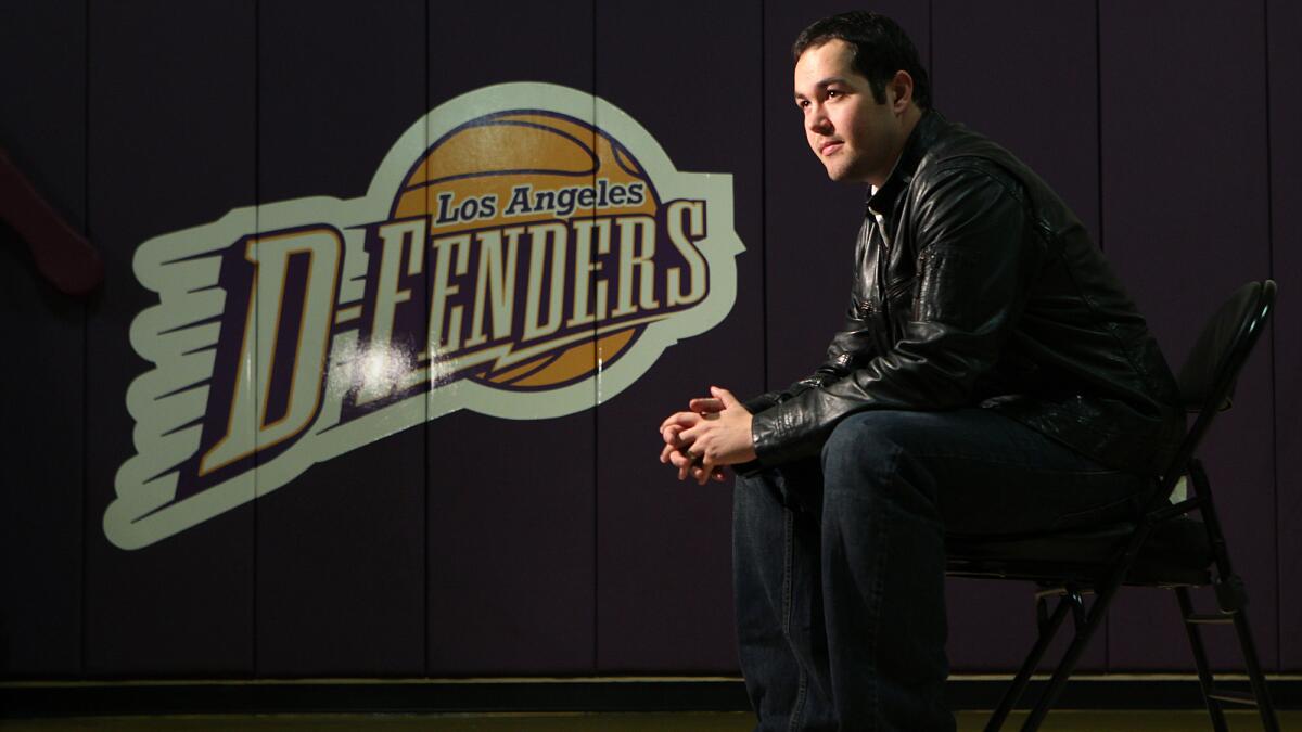 Joey Buss, who runs the Lakers' NBA Development team, the Los Angeles D-Fenders, says he's dedicated to putting a winning team on the court that ultimately serves the needs of its parent club.