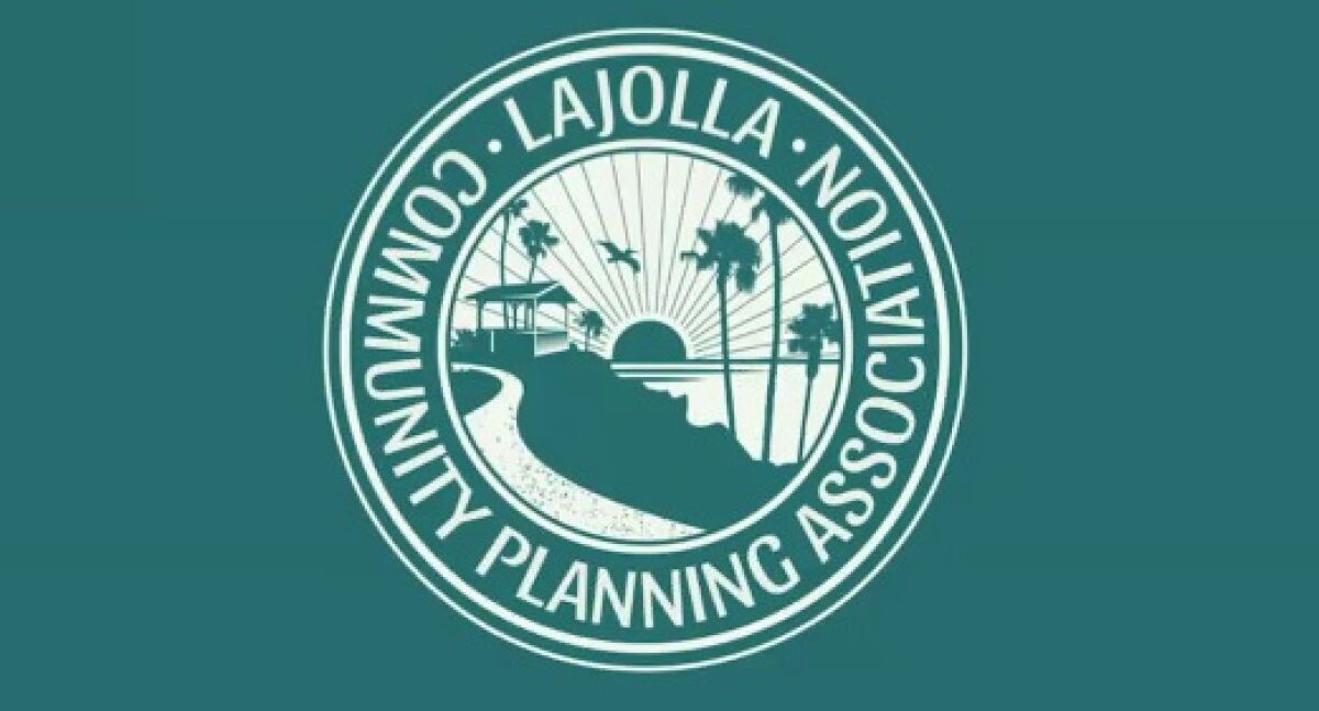 This is one of four options for a possible new logo for the La Jolla Community Planning Association.