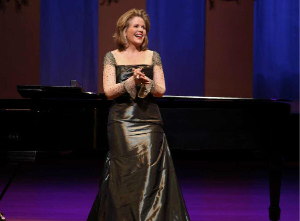 Renée Fleming performing at the Renée and Henry Segerstrom Concert Hall in Costa Mesa in 2011.