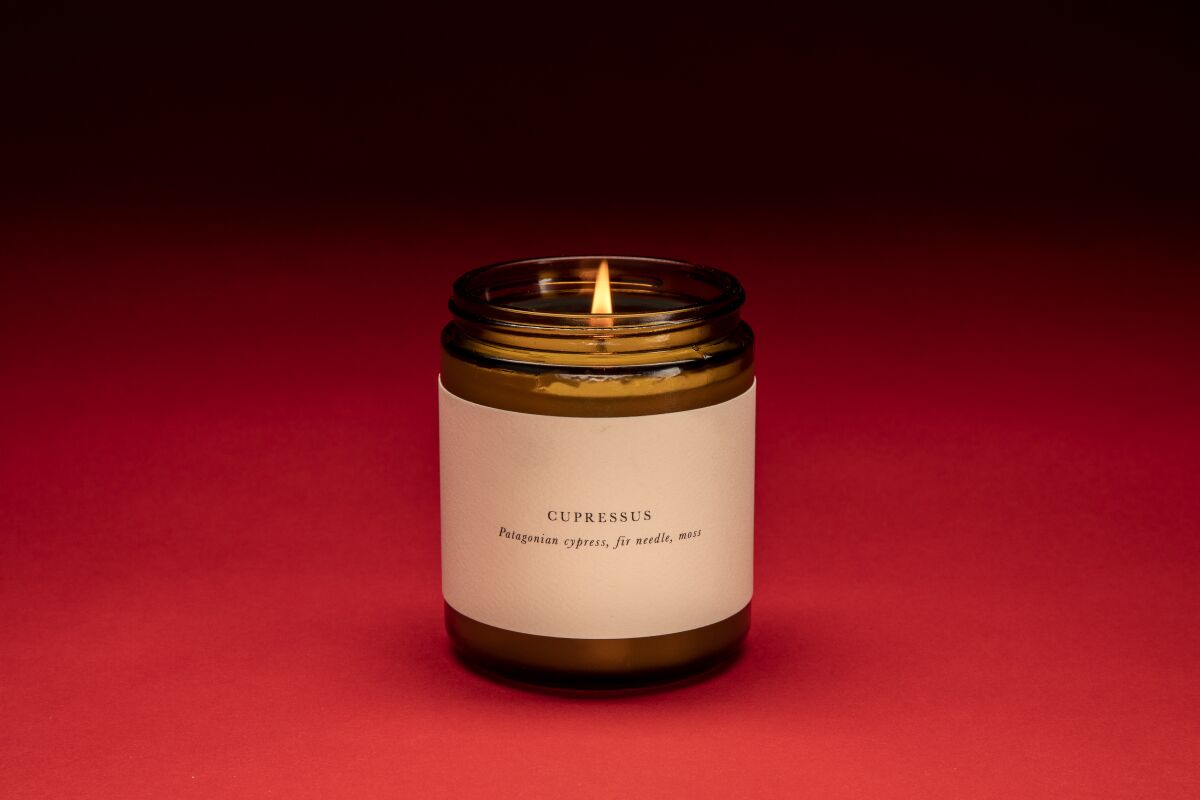  Cupressus botanical candle by Barratt Riley & Co. 