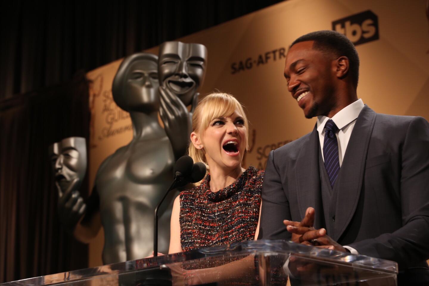 SAG noms announced by Anna Faris and Anthony Mackie
