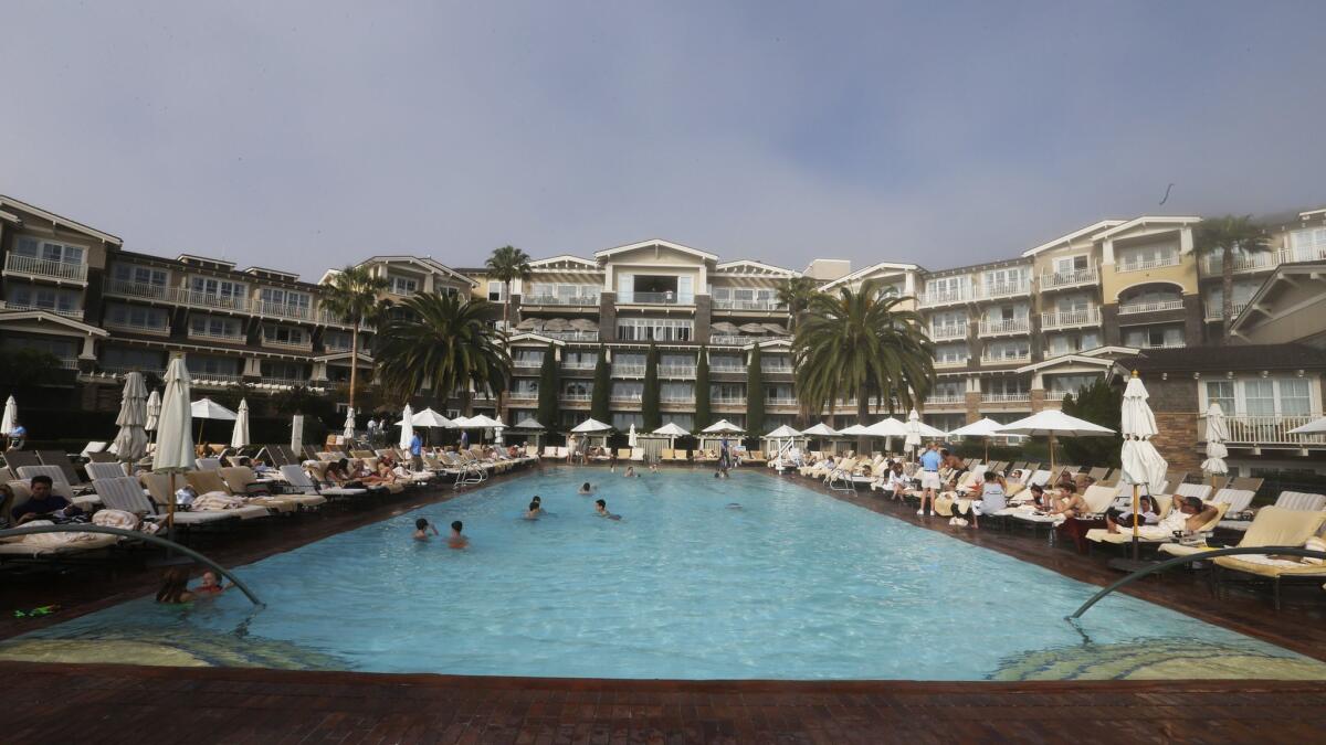 The Montage Laguna Beach resort. The leisure and hospitality industry posted the largest job gains in May.