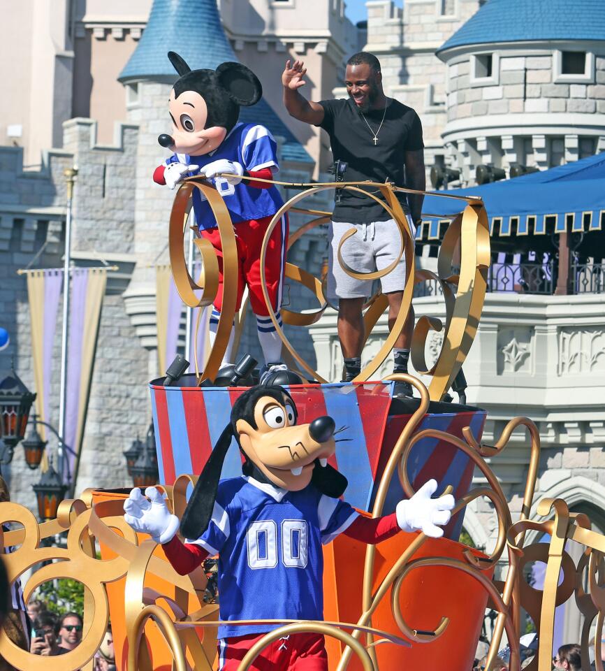New England Patriots James White at Walt Disney World