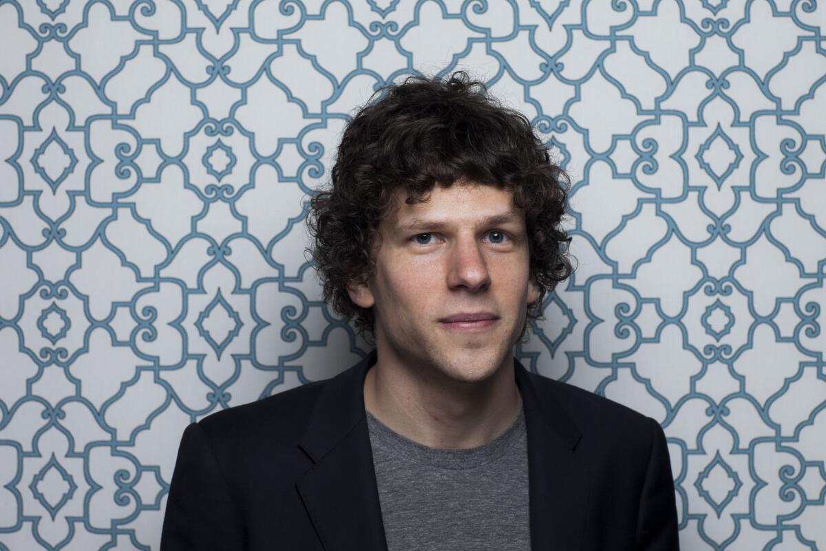Jesse Eisenberg at the 2014 Sundance Film Festival. He will publish his first collection of short fiction in 2015.
