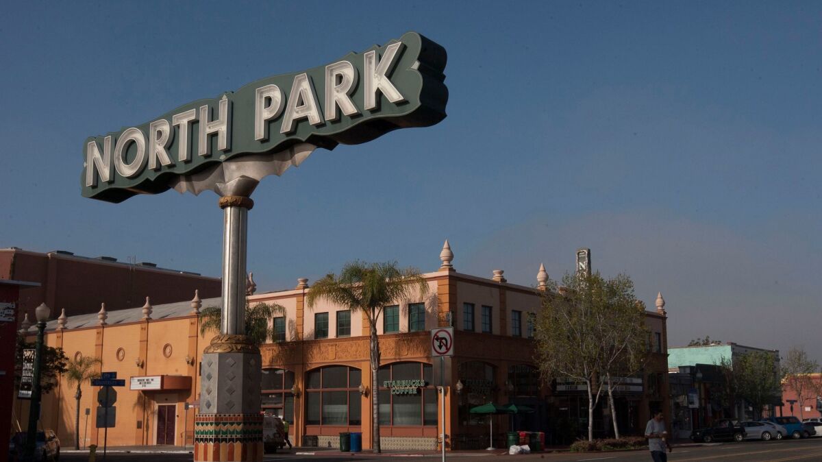 The North Park sign on University Avenue
