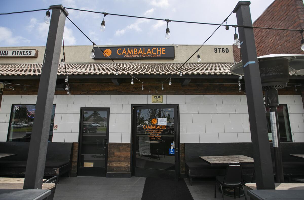 Cambalache Grill Argentine and Italian Cuisine in Fountain Valley on Tuesday.