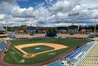 Dodger Stadium ahead of opening day on March 30, 2023.
