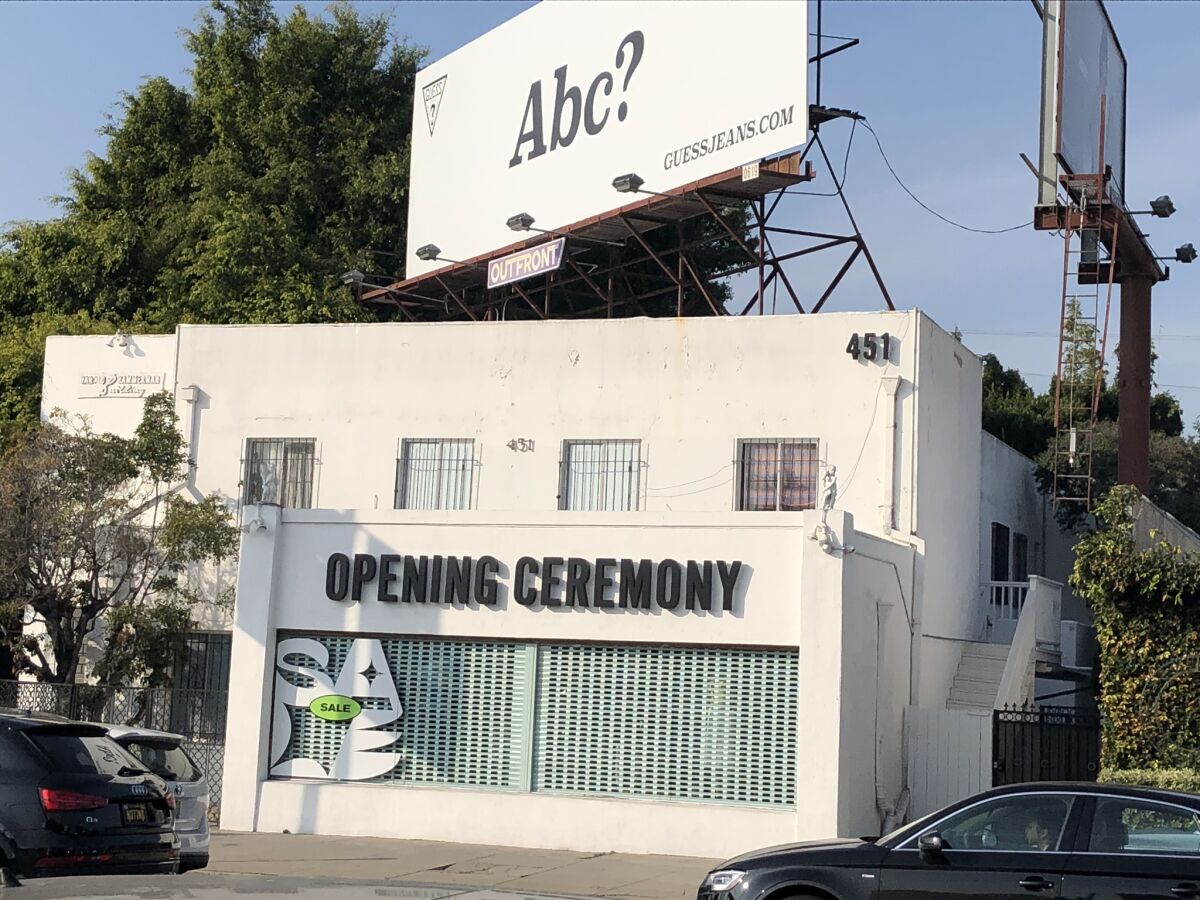 The Los Angeles Opening Ceremony store
