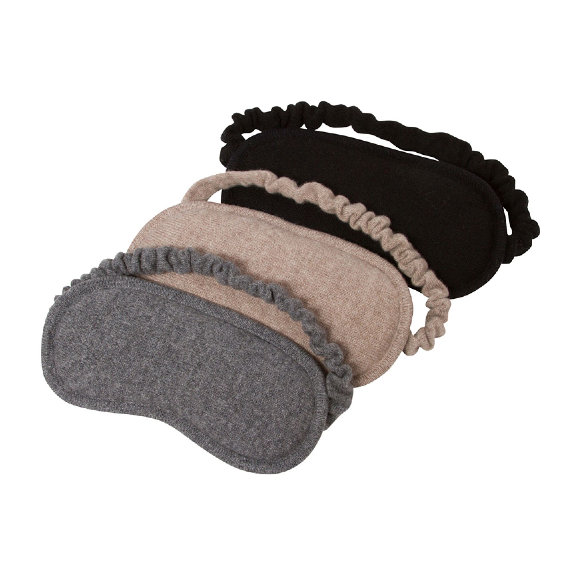 Knitted, pure cashmere eye masks