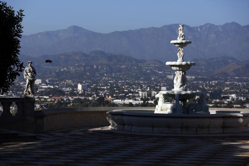 The convent of the Sisters of the Immaculate Heart of Mary in Los Feliz has ornate architecture and views of downtown and the San Gabriel Mountains.