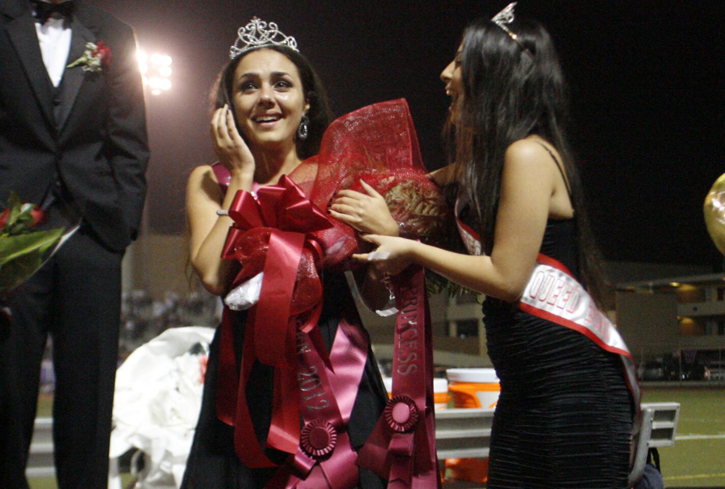 Glendale's and Hoover's homecoming court