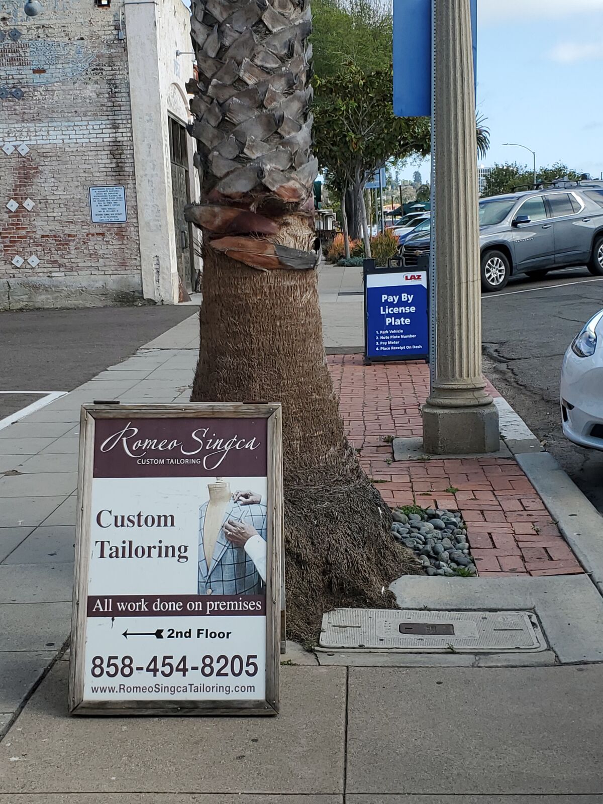 A-frame signs in La Jolla's Village