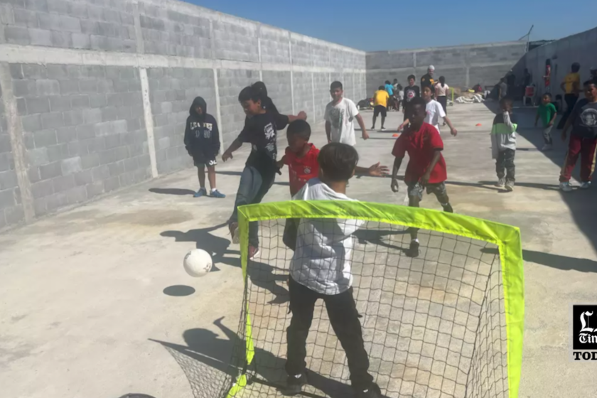 LA Times Today: How an L.A. humanitarian group is using soccer to help children stuck at Mexico border
