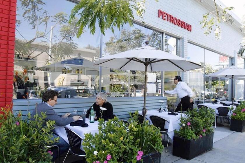 Brunch at Pétrossian in West Hollywood features a $60 prix fixe caviar special.