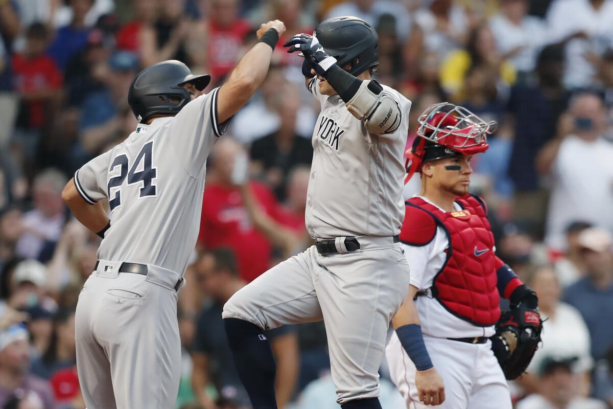 Arroyo has three RBIs in return, Red Sox beat Guardians