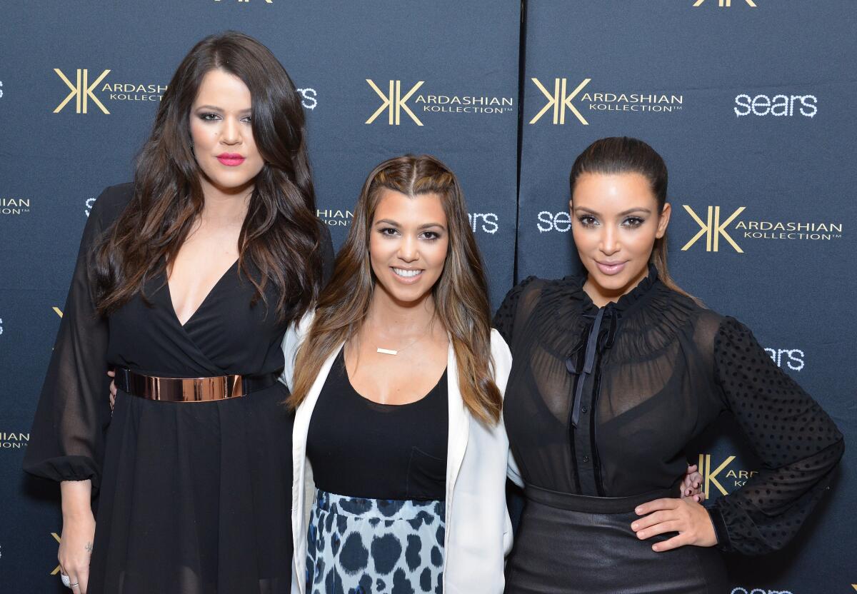 Khloé, Kourtney and Kim Kardashian.
