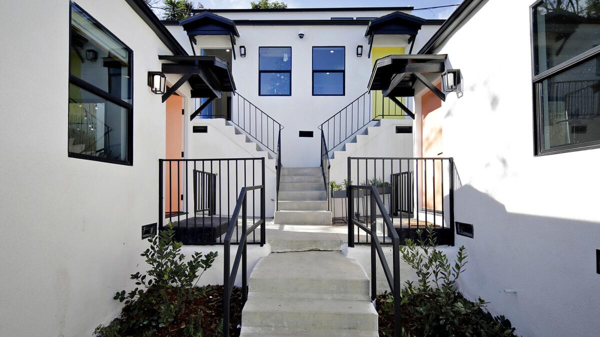 Node bungalows in Los Angeles.