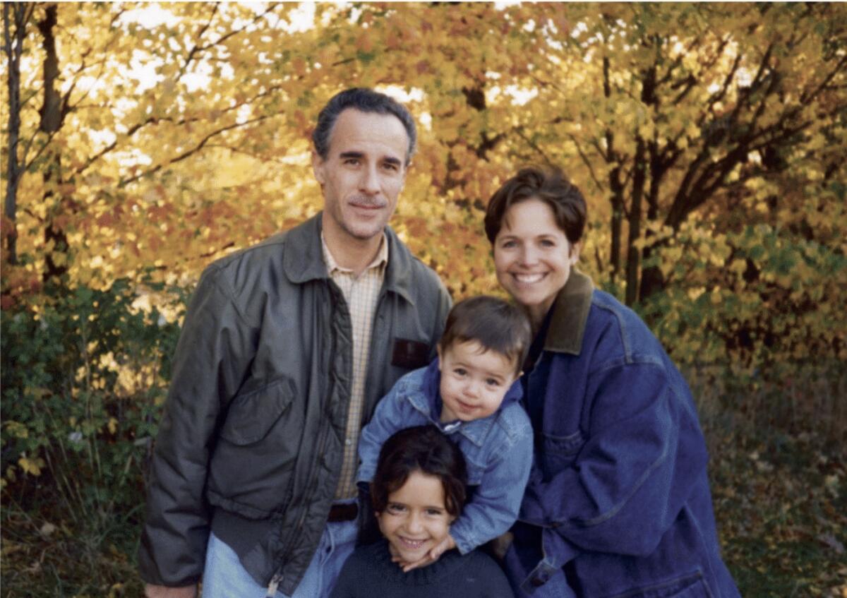Katie Couric with first husband attorney Jay Monahan and the family 