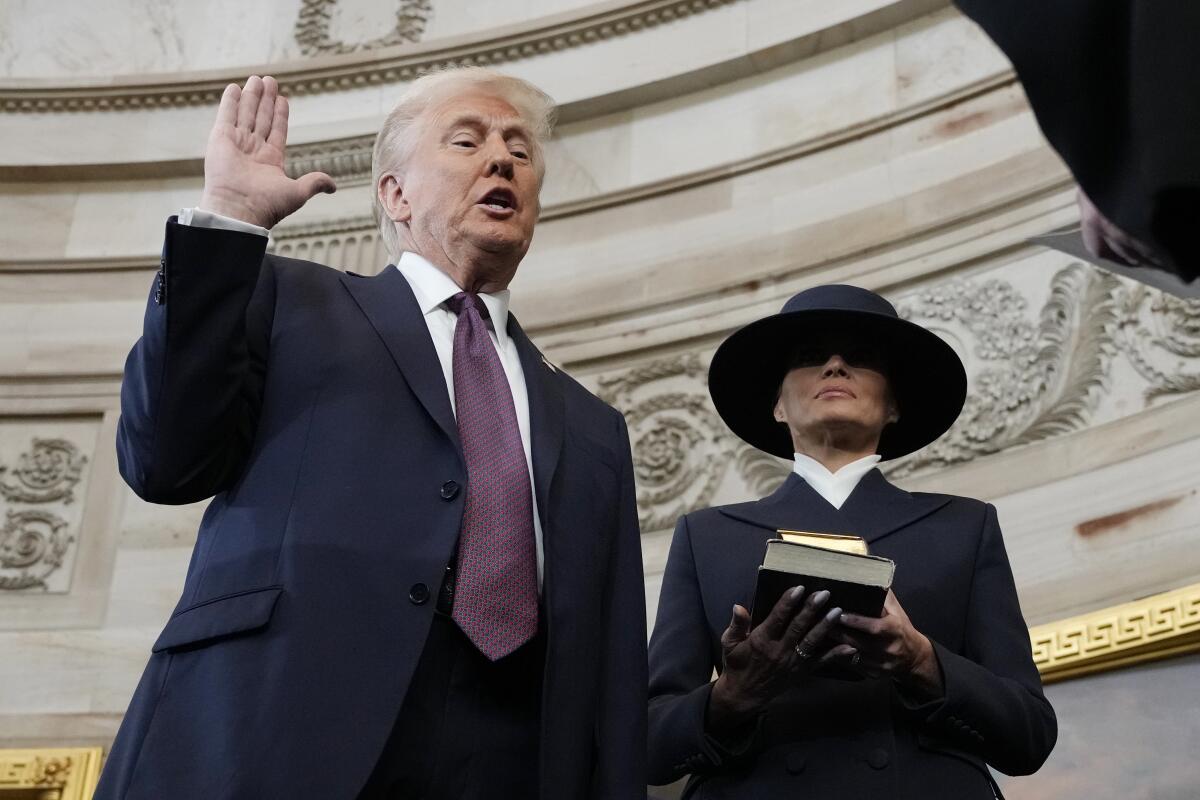 Donald Trump is sworn in as the 47th president of the United States