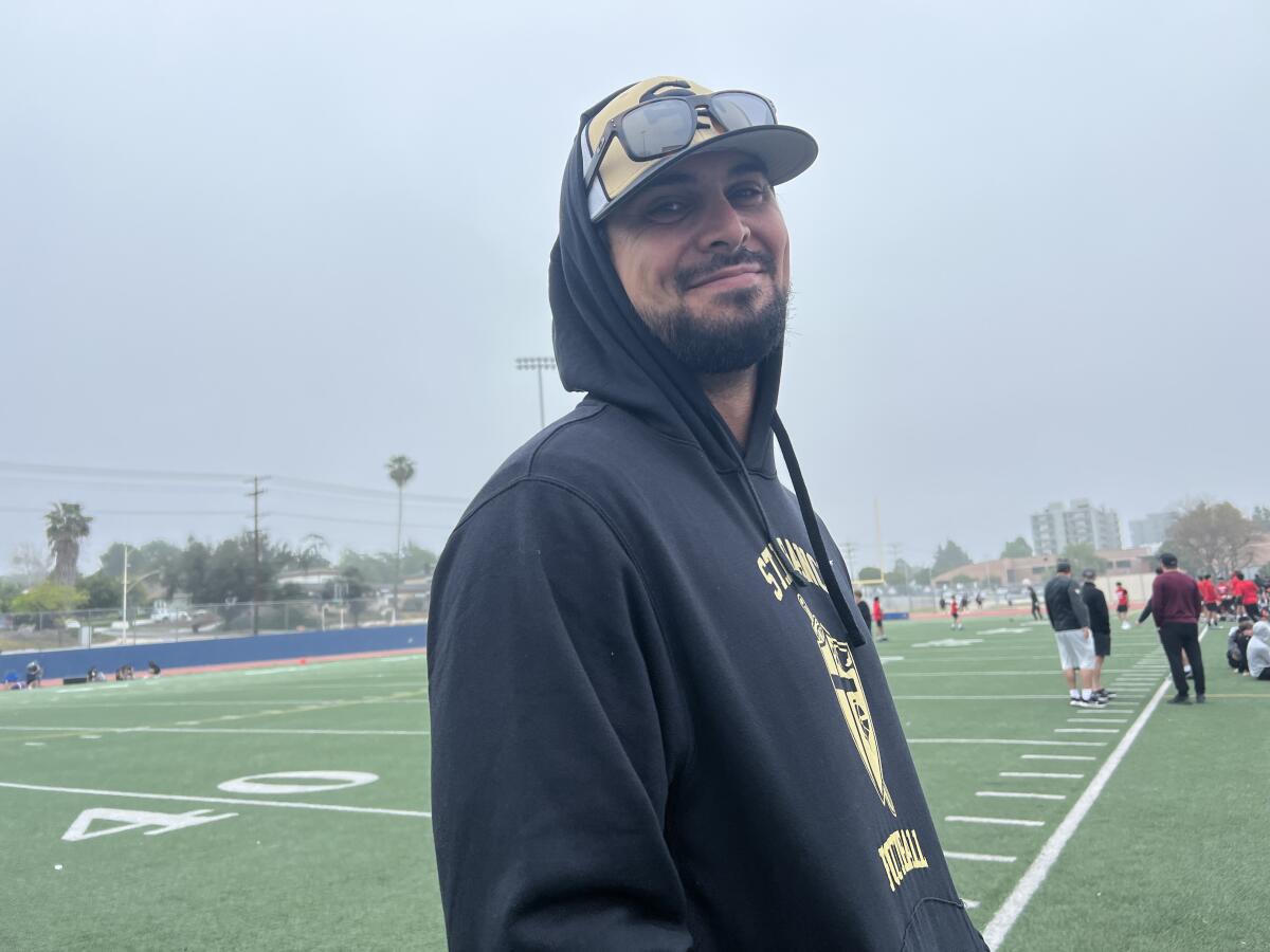 Former NFL quarterback Matt Moore is helping coach at St. Francis.