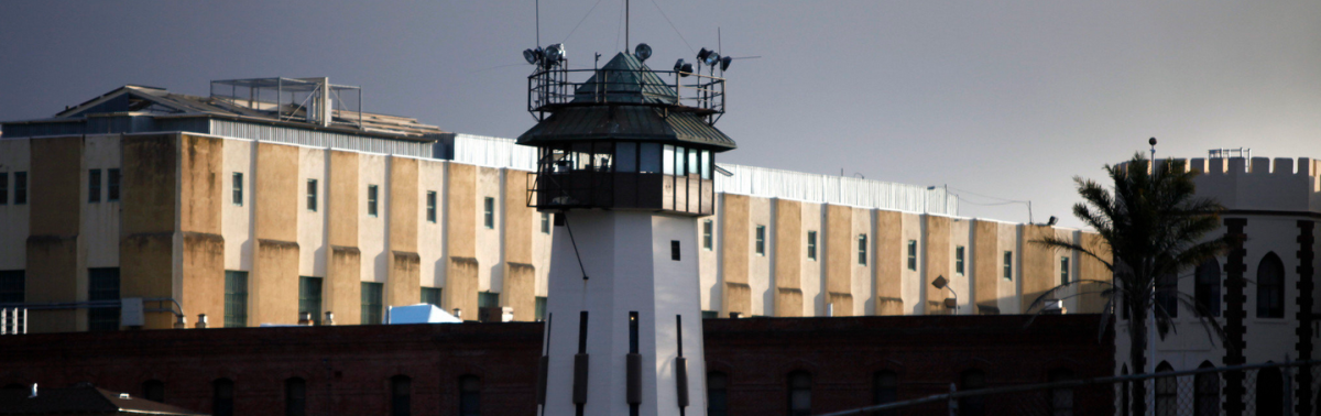 The guard tower at San Quentin State Prison.