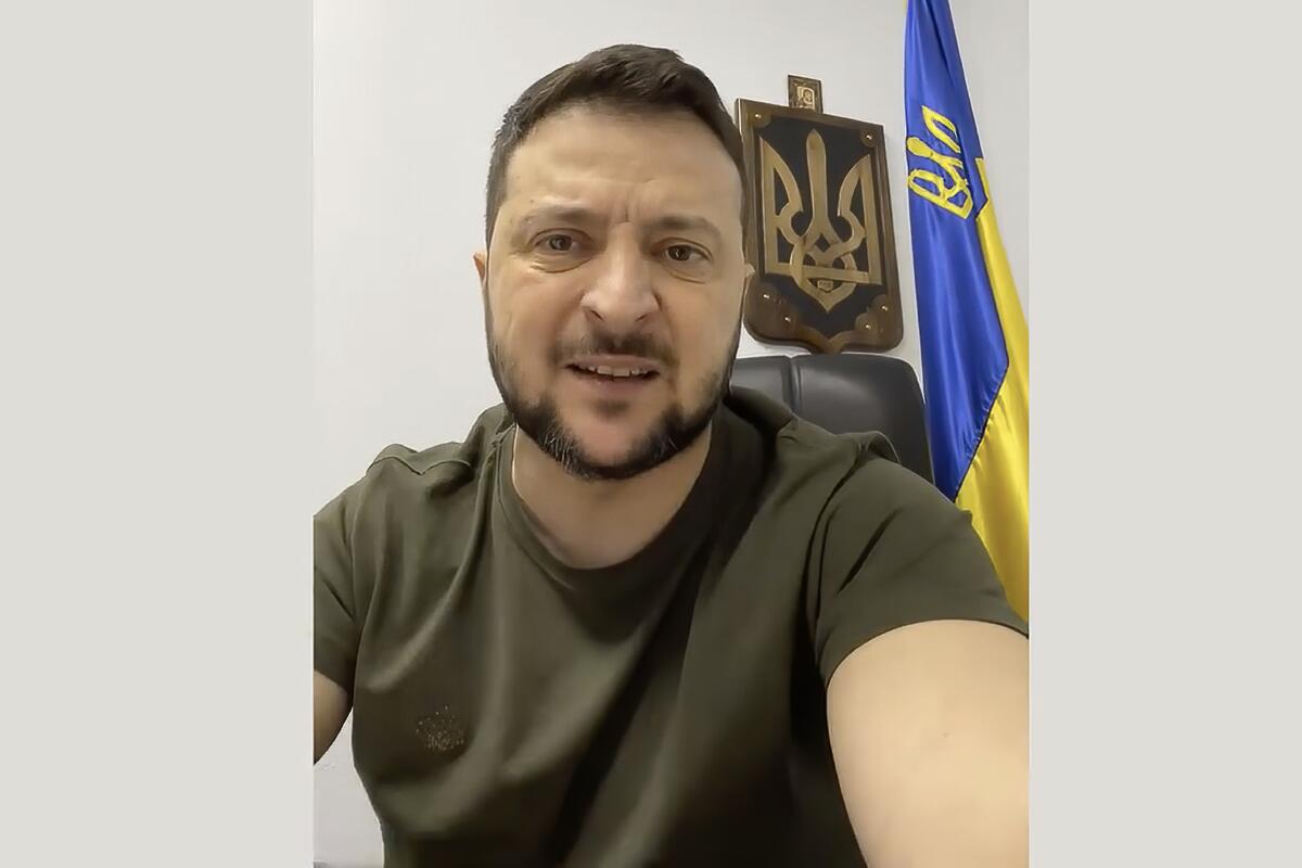 Ukrainian President Volodymyr Zelensky