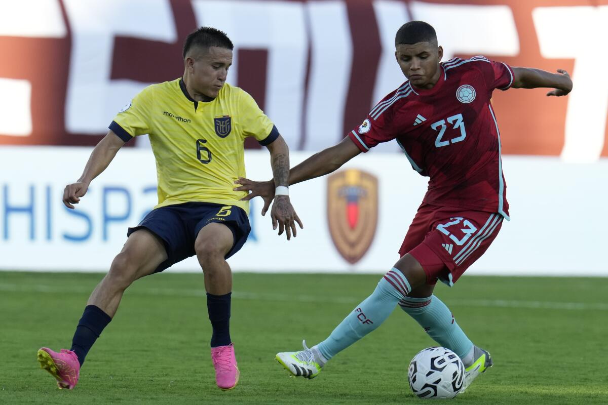 Ecuador golea a Colombia en inicio de preolímpico sudamericano; Bolivia rescata empate - Los Angeles Times
