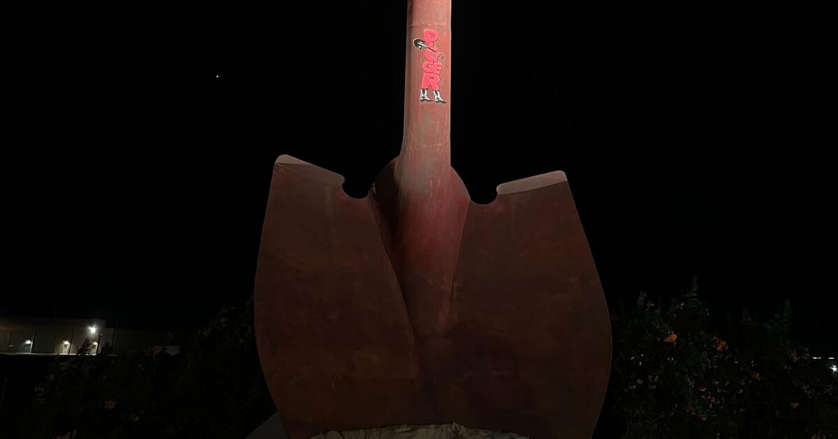 Why is there a giant shovel in the desert outside Coachella? Tom Cruise has the answer