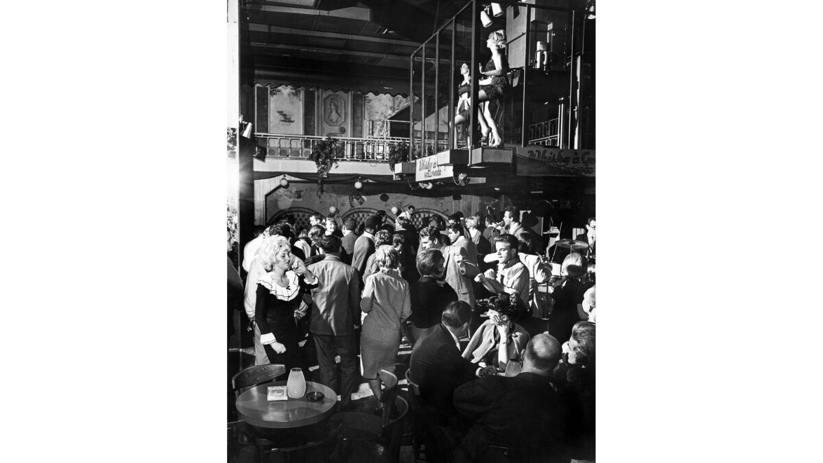 April 1965: The dance floor is crowded at the Whisky a Go Go on the Sunset Strip in Hollywood.