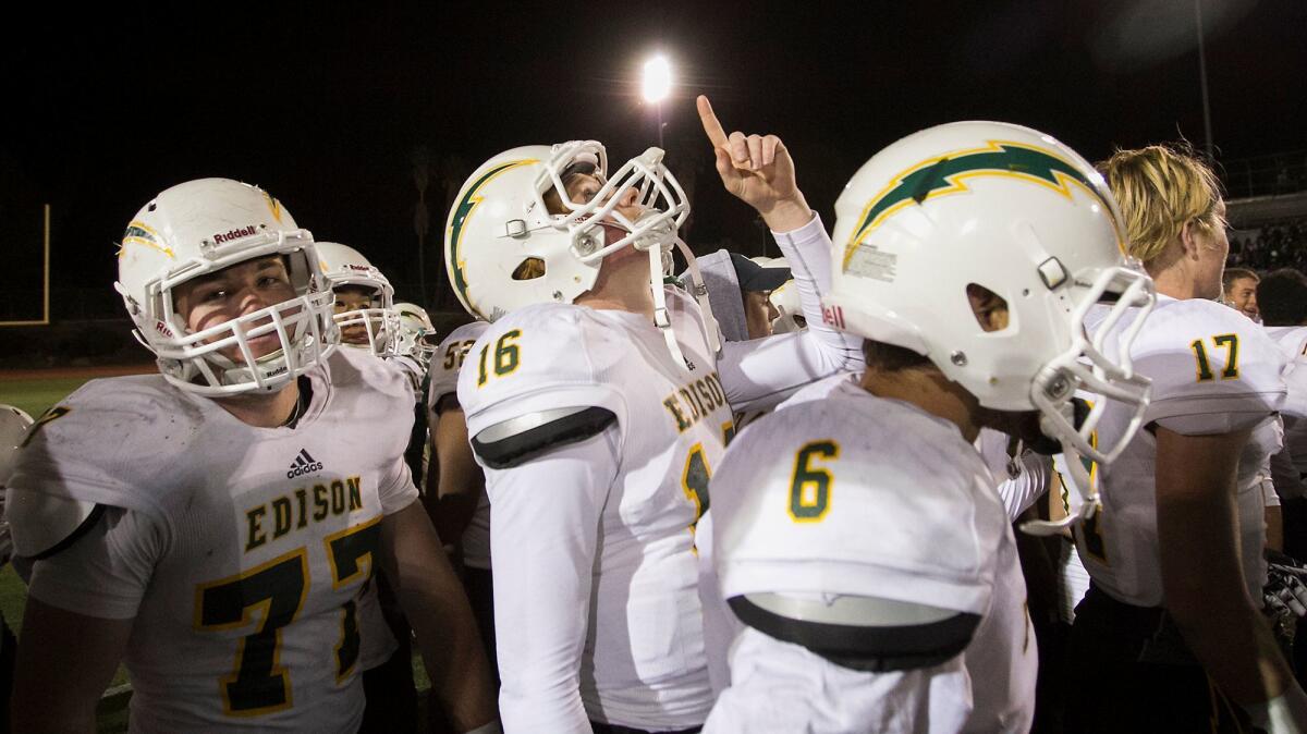 Edison's quarterback Griffin O'Connor passed for 37 touchdowns and added 10 more on the ground last year as a junior.