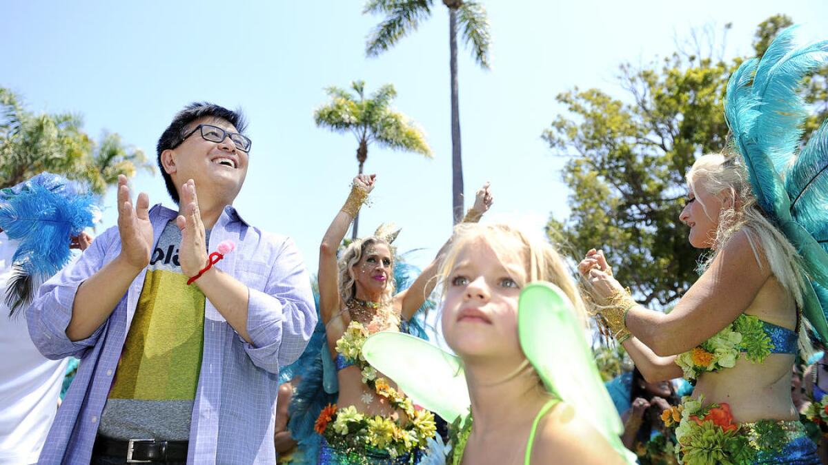 John Chiang at the Summer Solstice Festival in Santa Barbara.