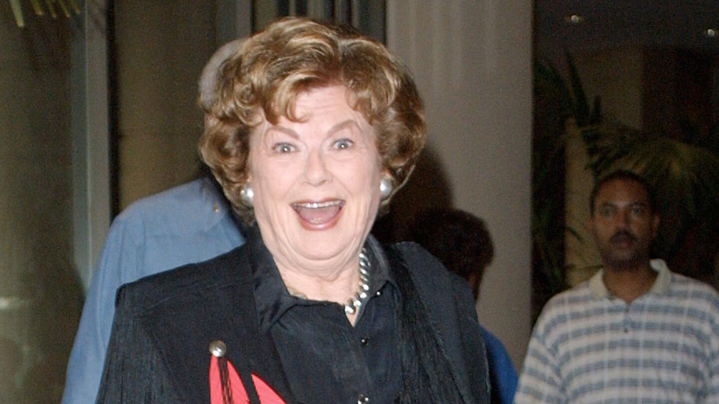 Barbara Hale, best known for her Emmy Award-winning role as Perry Mason’s loyal secretary Della Street on the 1950s and ’60s TV series starring Raymond Burr as the crime-solving defense attorney, has died at 94. Pictured: Hale arrives at the 19th Golden Boot Awards on Aug. 11, 2001 in Beverly Hills.