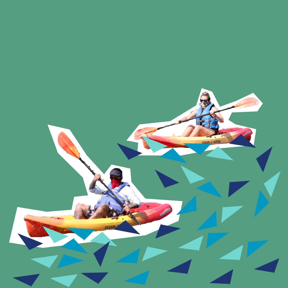 kayaking graphic
