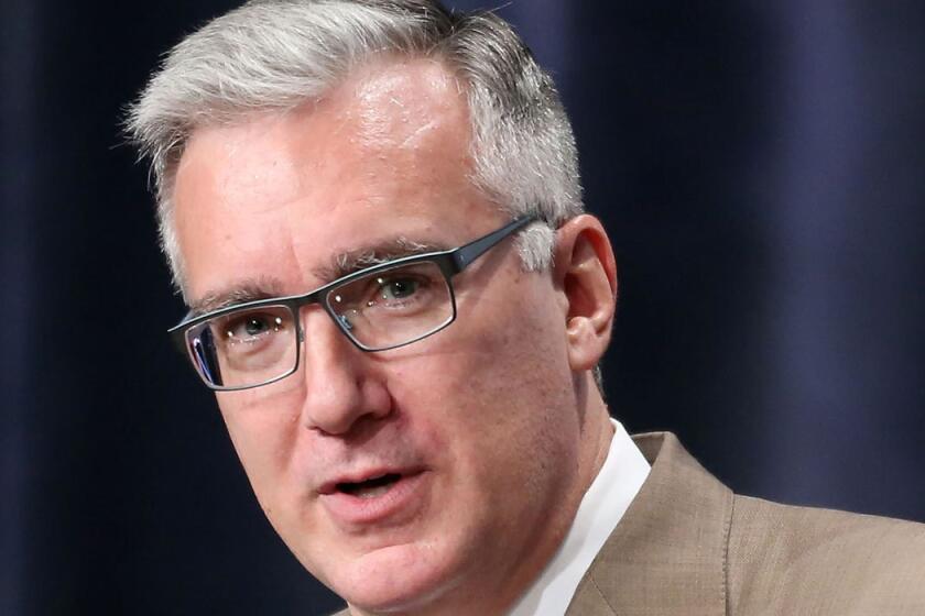 Keith Olbermann, shown in 2013, has been suspended a week by ESPN for comments he made Monday on Twitter.