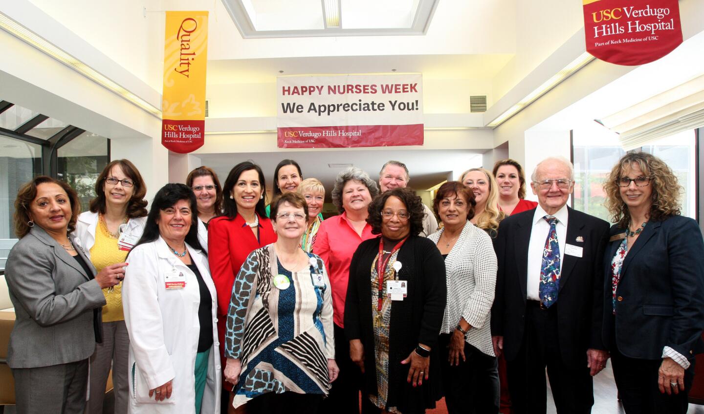 Photo Gallery: Porto's Bakery Betty Porto helps kick off Nurses Week with free lunch for nurses at USC Verdugo Hills Medical Center in Glendale