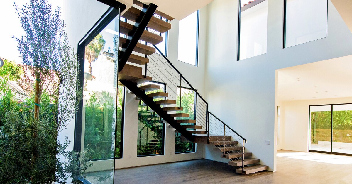 Floating Staircases Make Their Work Look Light And Easy Los Angeles Times