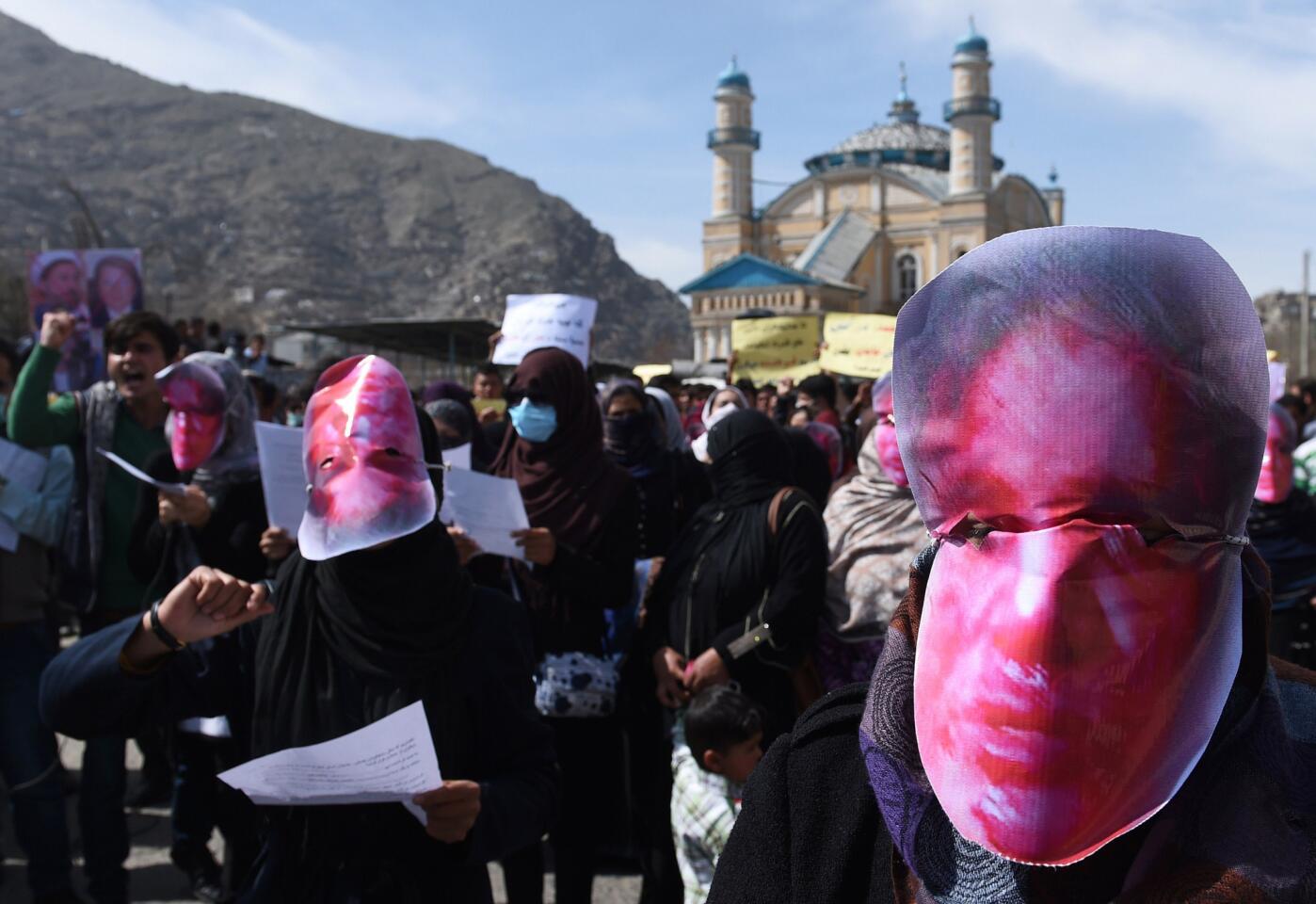Afghans demand justice for beaten woman