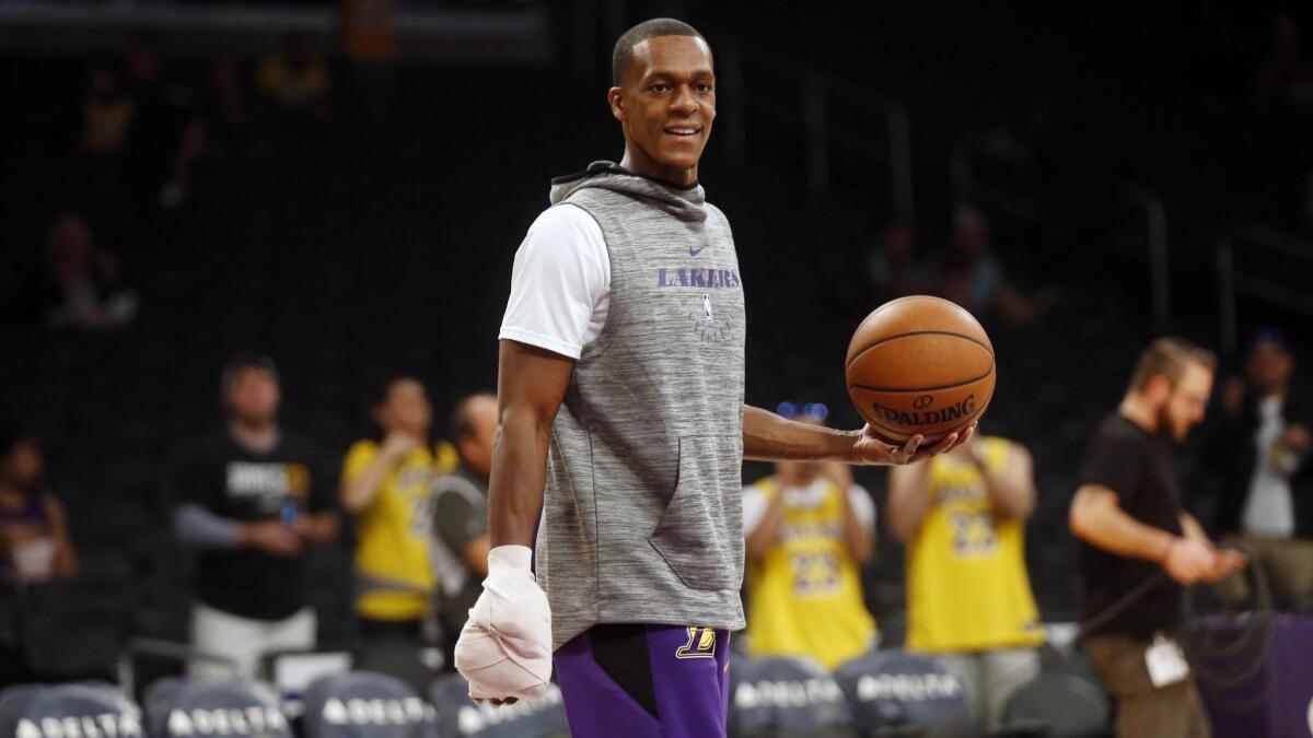 Rajon Rondo has a broken hand.