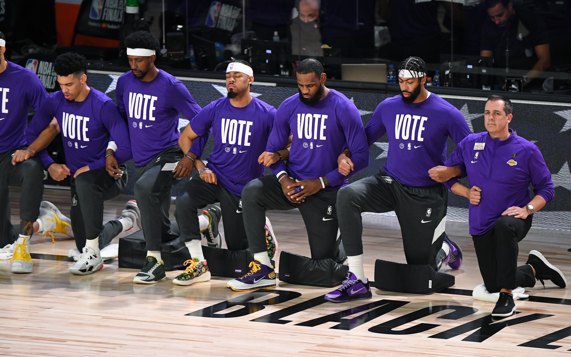 Lebron James And Lakers Take Lead In Nba Activism For Social Justice Los Angeles Times