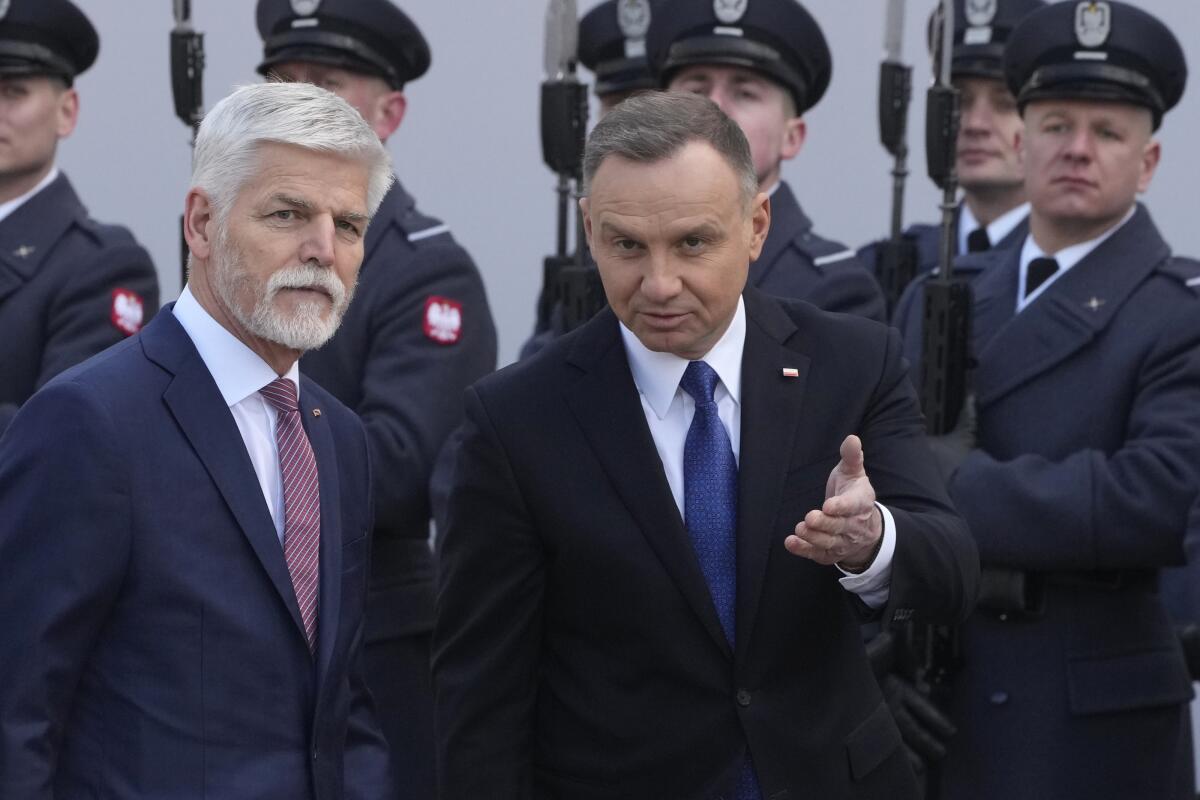 Polish President Andrzej Duda and Czech President Petr Pavel