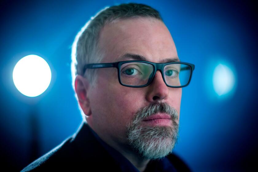 LOS ANGELES, CALIF. -- SATURDAY, FEBRUARY 10, 2018: Author Jeff Vandermeer is photographed at the Four Seasons Los Angeles. With the breakout success of the bestselling "Area X" trilogy, Florida-based author Jeff Vandermeer has become America's foremost purveyor of "weird fiction," a literary style blending speculative fiction with the supernatural and macabre. Now, with his novel "Annihilation" starring Natalie Portman being released as a Hollywood movie, and several other screen adaptations in development, Vandermeer's creepy subconscious and inventive environmentalism are poised to reach mainstream audiences. Photos taken in Los Angeles, Calif., on Feb. 10, 2018. (Allen J. Schaben / Los Angeles Times)