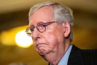 WASHINGTON, DC - NOVEMBER 15: Senate Minority Leader Mitch McConnell (R-KY) arrives for a Senate Republican Party Luncheon press conference with reporters after it was revealed Sen. Rick Scott (R-FL) would challenge him for the role of Party Leader on Capitol Hill on Tuesday, Nov. 15, 2022 in Washington, DC. (Kent Nishimura / Los Angeles Times)