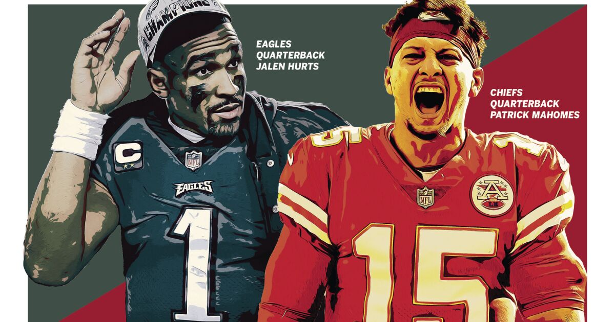 Patrick Mahomes and Jalen Hurts to make history as first-ever Black  starting quarterbacks to face off in Super Bowl - CBS News