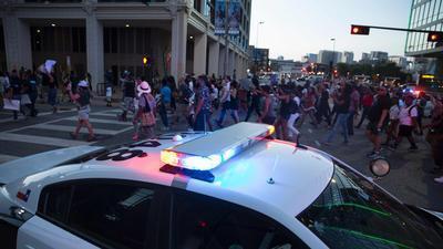 Dallas police protest