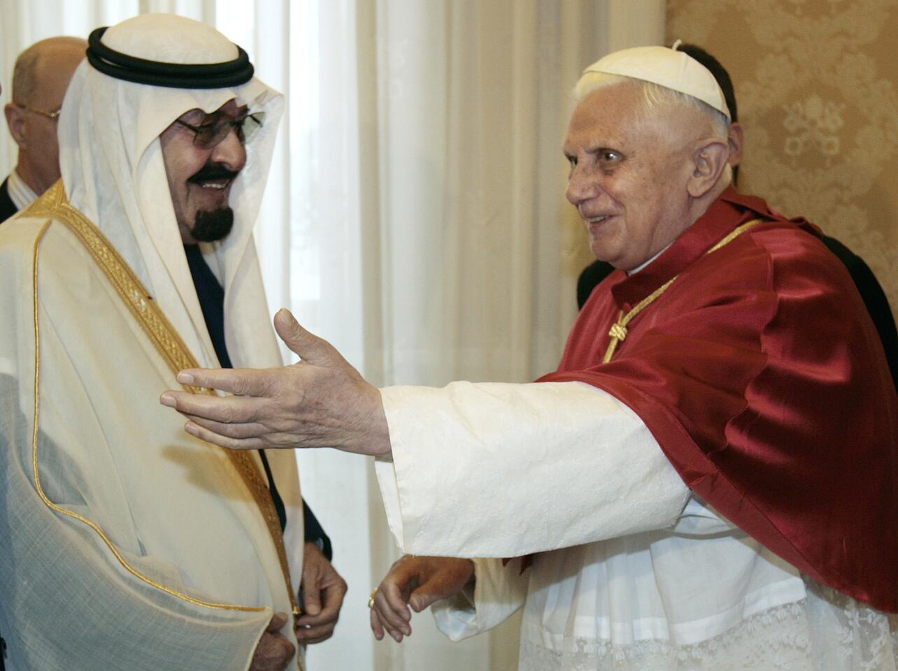 King Abdullah and Pope Benedict XVI