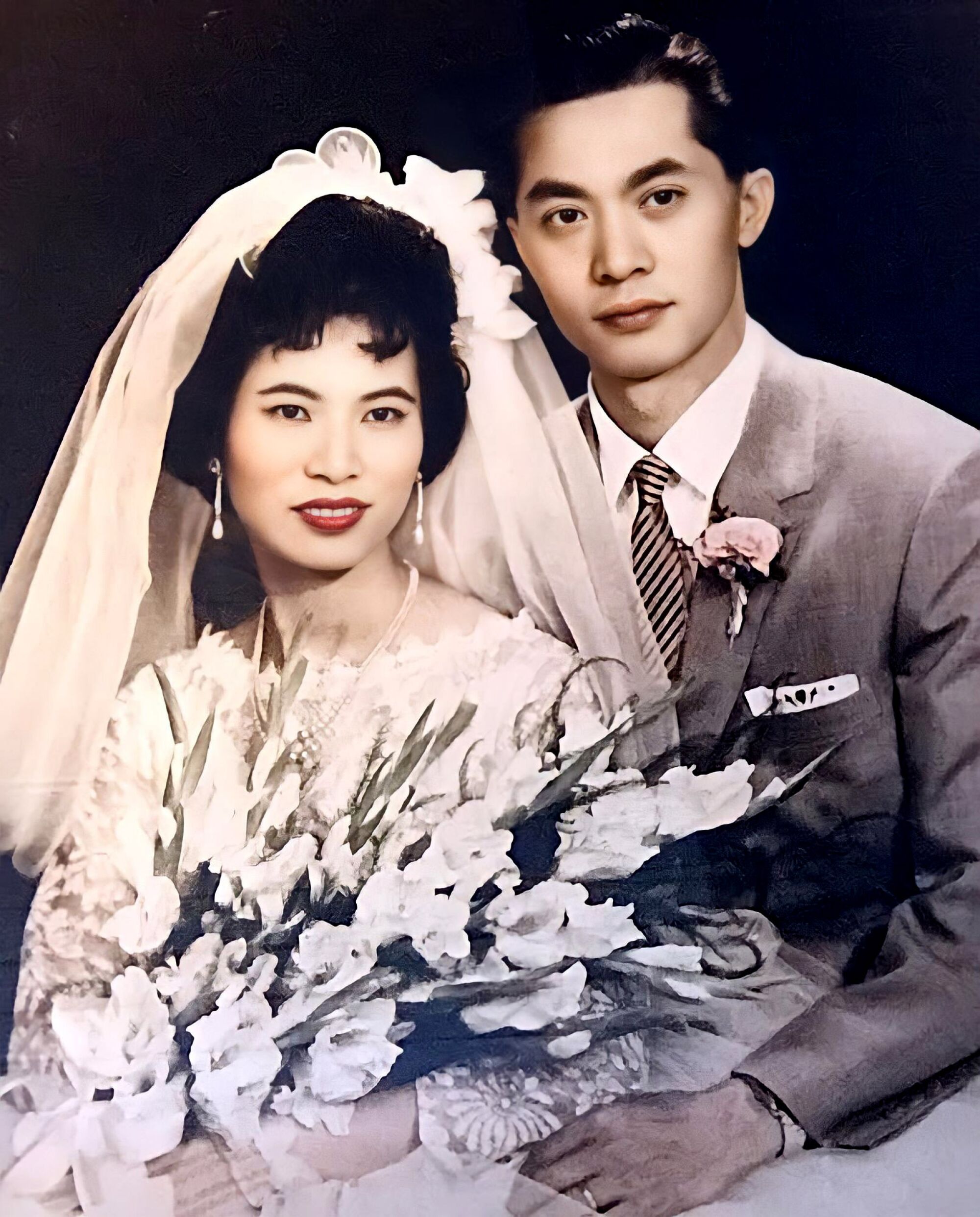 A photo from Ben and Mary Chin's wedding in 1962.