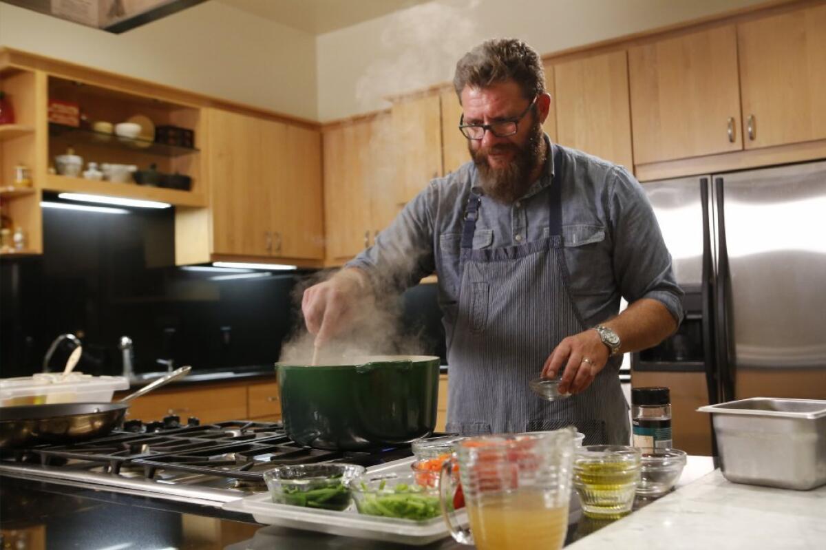 Providence chef Michael Cimarusti visits the Los Angeles Times Test Kitchen.