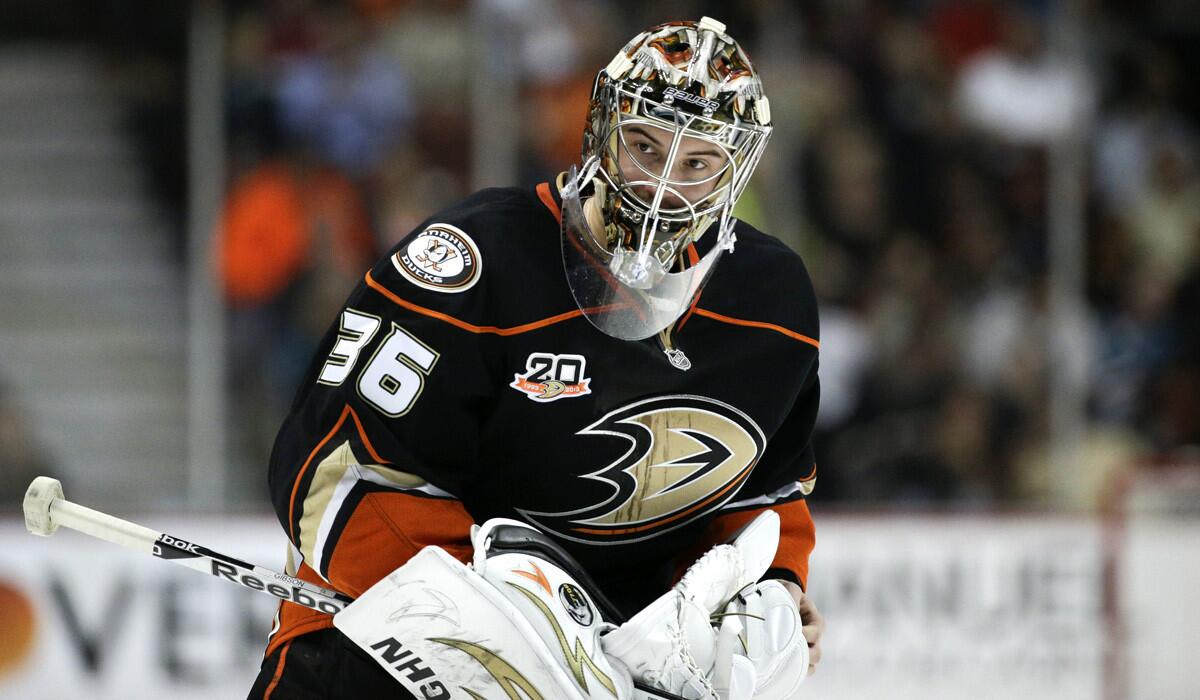 Ducks goalie John Gibson is likely to rejoin the team with Frederik Andersen injured.